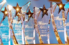 Image of the MEP Awards trophies
