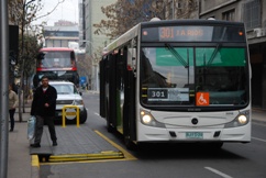 ZICLA bus-boarding platform in Santiago, Chile