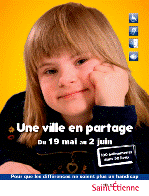 Image of the front cover of the event brochure, featuring a smiling young girl