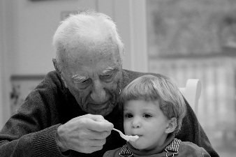 abuelo y nieto