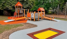 view of some accessible elements of the playground