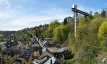 Pafendall lift image showing how it connects the upper and the lower parts of the city